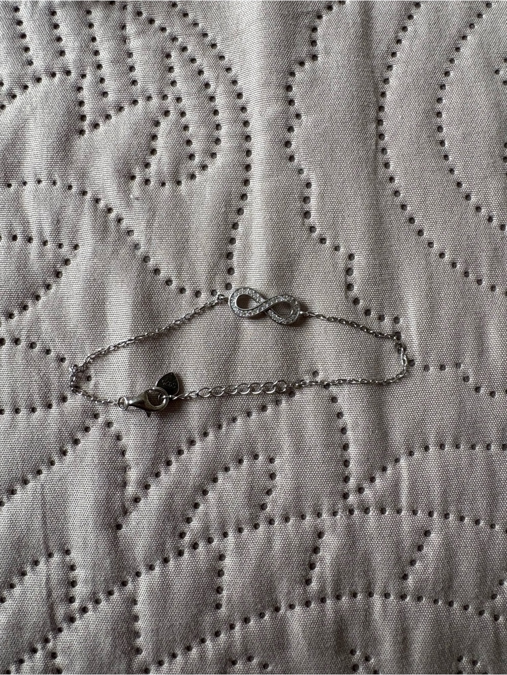 Sterling Silver Infinity Bracelet - Delicate Silver Chain